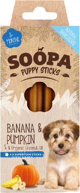 SOOPA Banana & Pumpkin PUPPY Dental Sticks 100 g