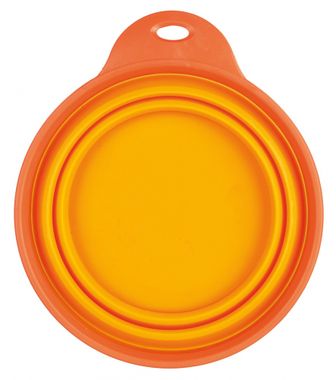 Trixie Travel Bowl, Silicone 1 l/18 cm orange
