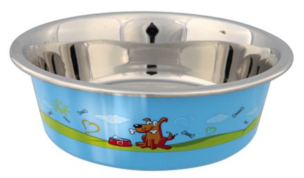 Trixie Stainless Steel Bowl with Plastic Coating 1,6 l /21 cm