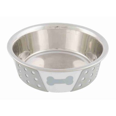 Trixie Stainless Steel Bowl 0,4 l/ 14 cm white/grey